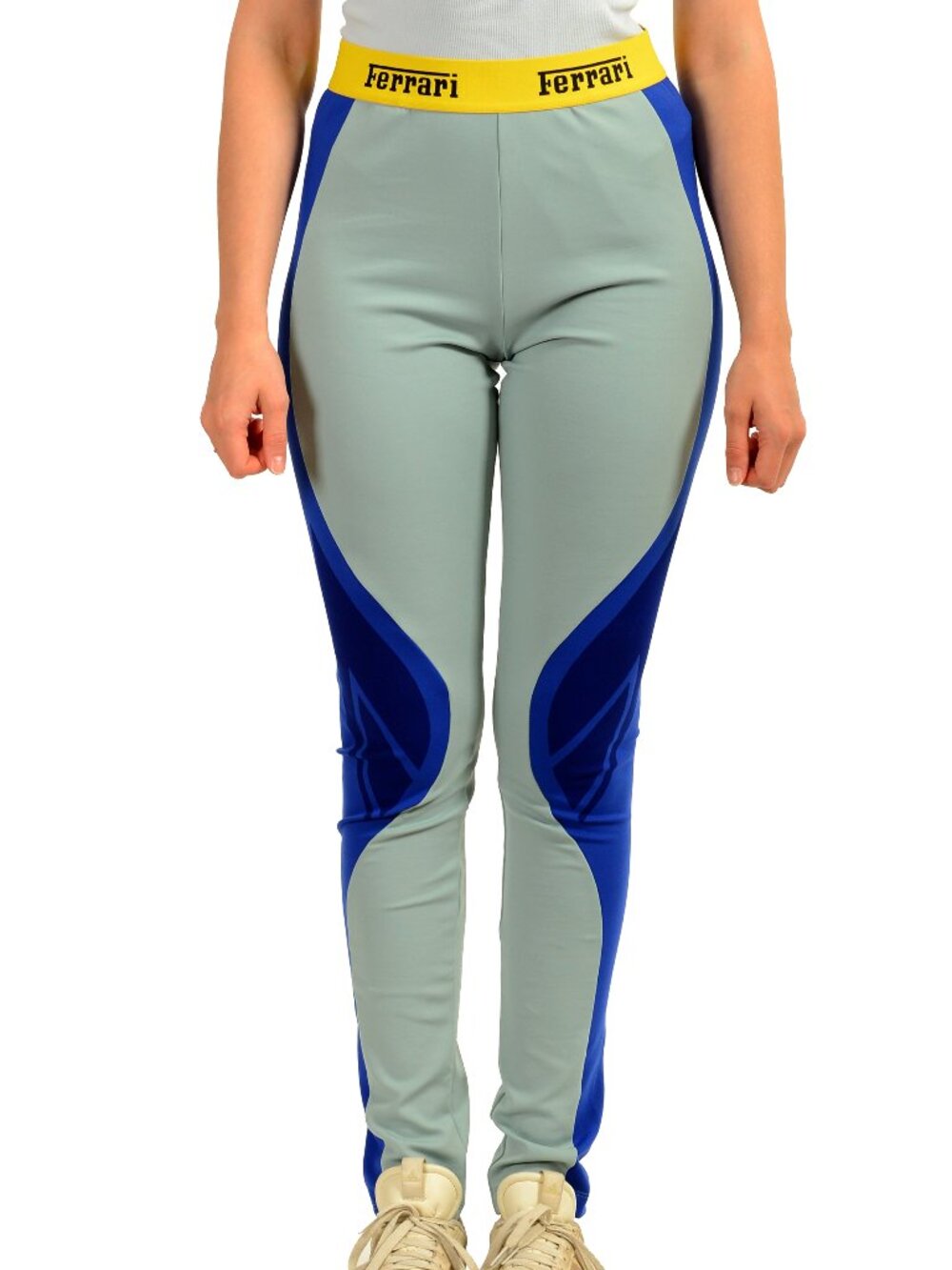 Scuderia Ferrari Women's "Tech Fabric" Multi-Color Leggings Pants US L IT 44